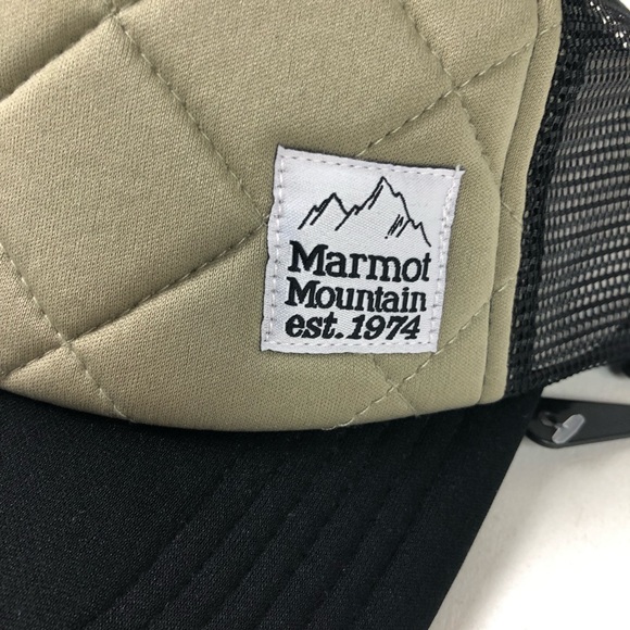 Marmot Quilted Winter Trucker Hat Mesh Cap NWT - Picture 2 of 9